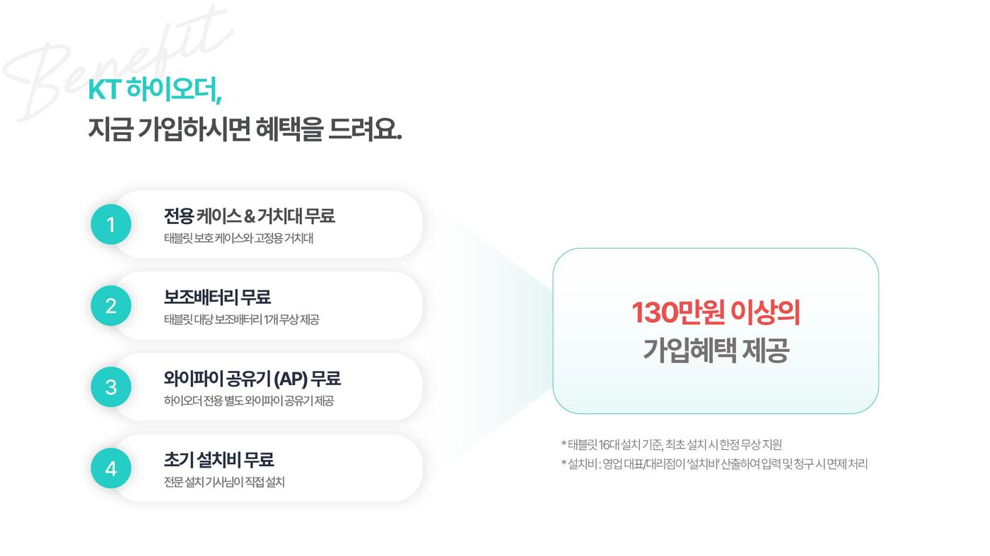 PG 수수료 비교 - KT 하이오더는 별도 수수료 없음